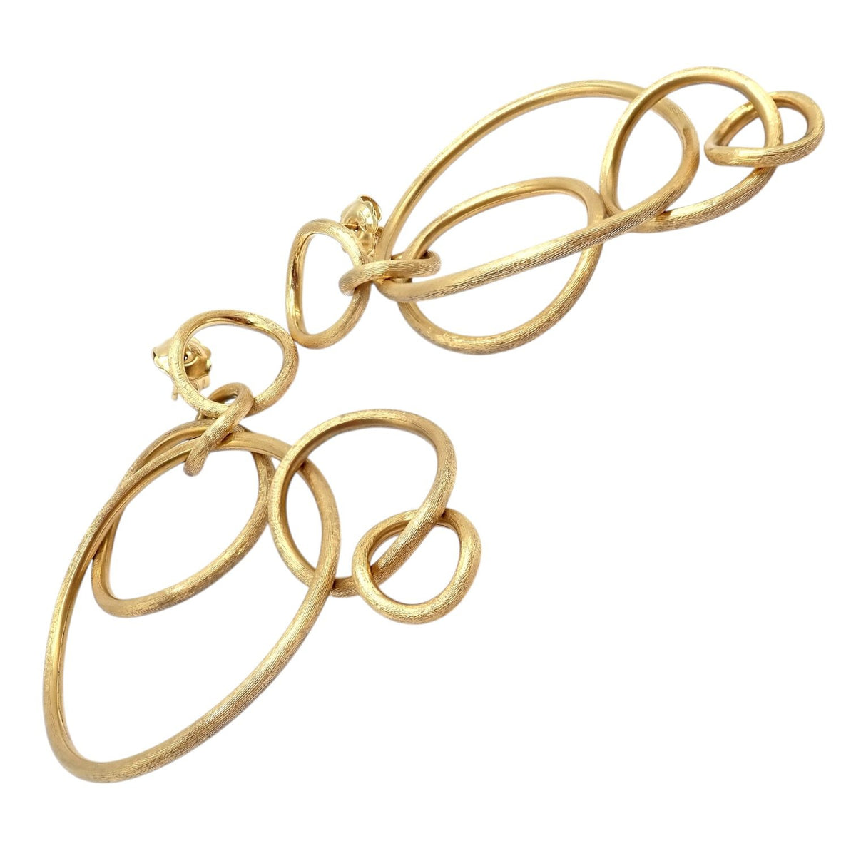 Marco Bicego Jewelry & Watches:Fine Jewelry:Earrings Authentic! Marco Bicego 18k Yellow Gold Large Jaipur Dangle Earrings
