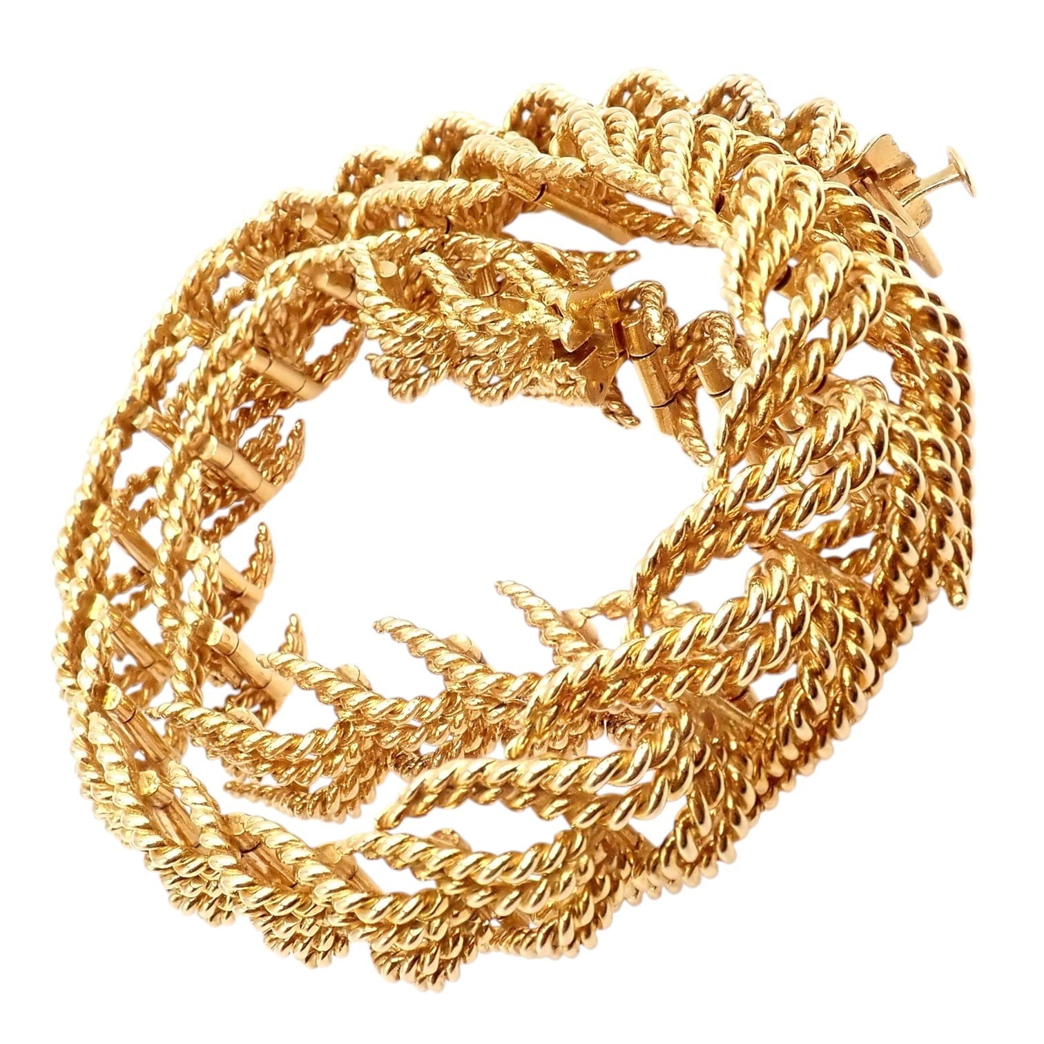 Tiffany & Co. Jewelry & Watches:Fine Jewelry:Necklaces & Pendants Vintage! Tiffany & Co France Georges Lenfant 18k Yellow Gold Rope Necklace
