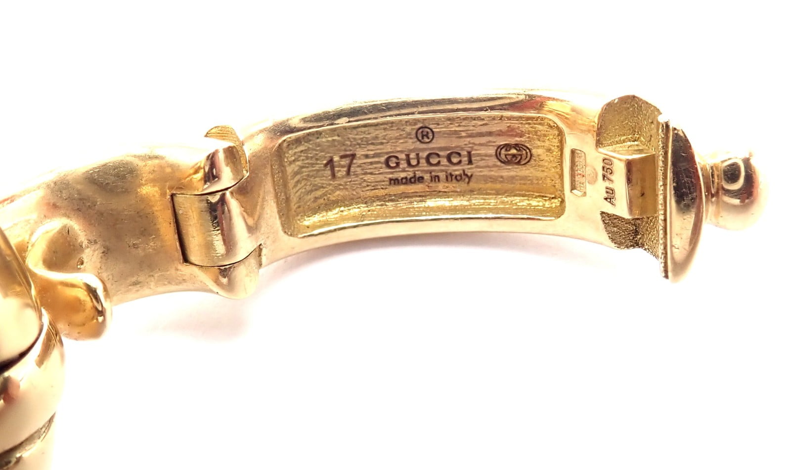Gucci Jewelry & Watches:Fine Jewelry:Bracelets & Charms Authentic! Gucci Equestrian 18k Yellow Gold Large Horsebit Link Bracelet