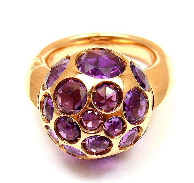 Pomellato Jewelry & Watches:Vintage & Antique Jewelry:Rings Authentic! Pomellato Harem 18K Gold Amethyst Ring Sz 4.5