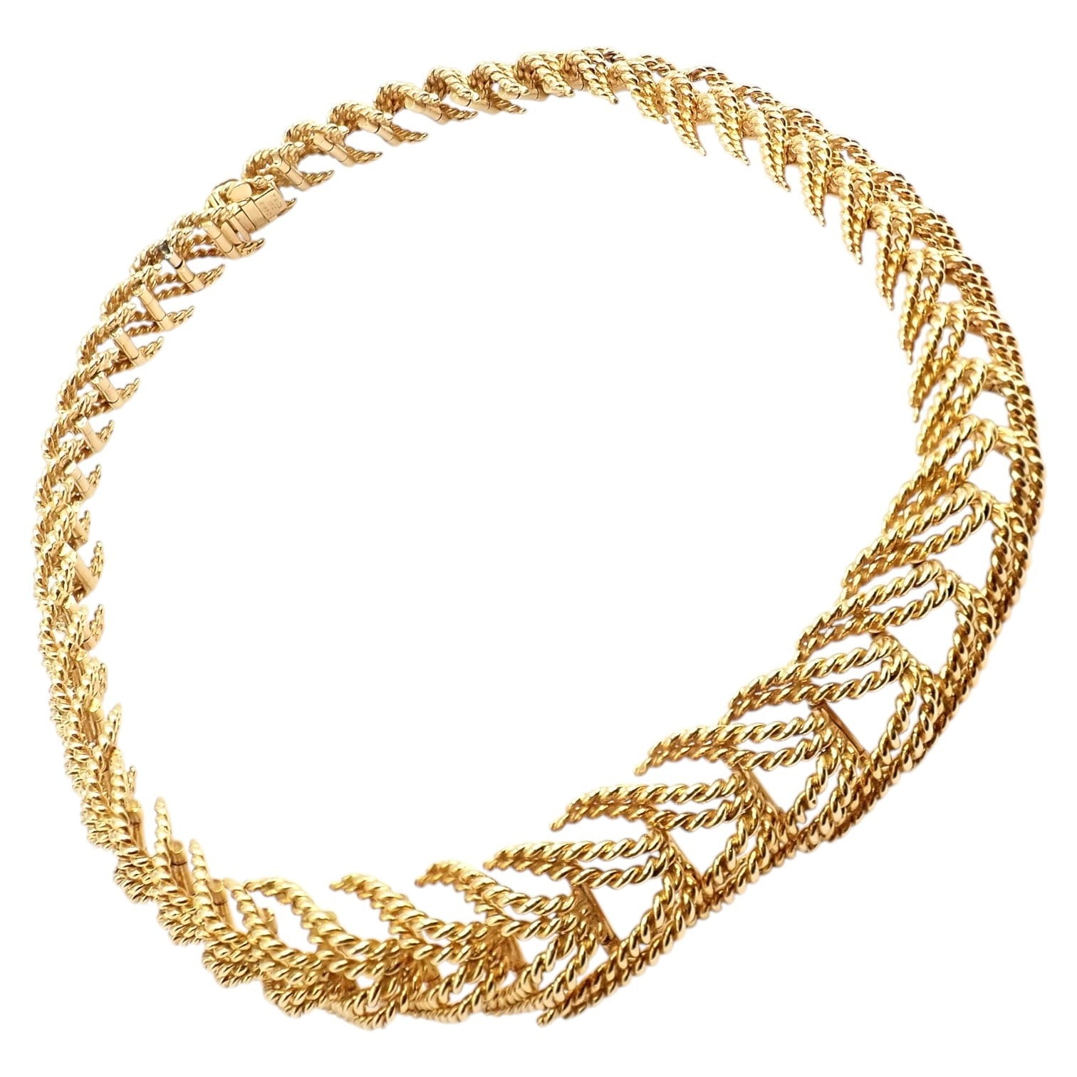 Tiffany & Co. Jewelry & Watches:Fine Jewelry:Necklaces & Pendants Vintage! Tiffany & Co France Georges Lenfant 18k Yellow Gold Rope Necklace
