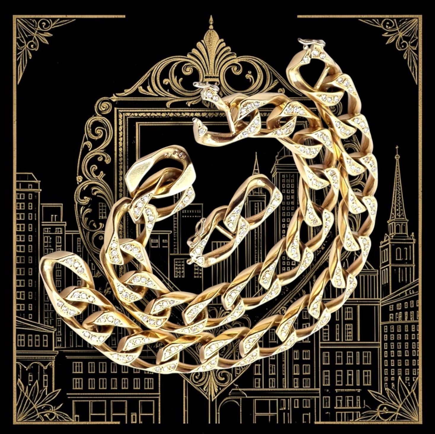 Bvlgari Jewelry & Watches:Fine Jewelry:Necklaces & Pendants Authentic! Bvlgari Bulgari 18k Yellow Gold Diamond Two Link Bracelets Necklace