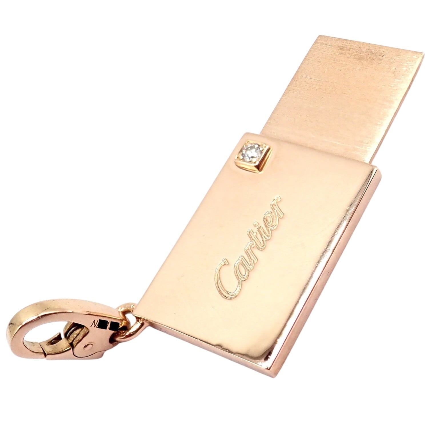 Cartier Jewelry & Watches:Fine Jewelry:Necklaces & Pendants Authentic! Cartier 18k Rose Gold Love Letter Envelope Diamond Pendant Charm