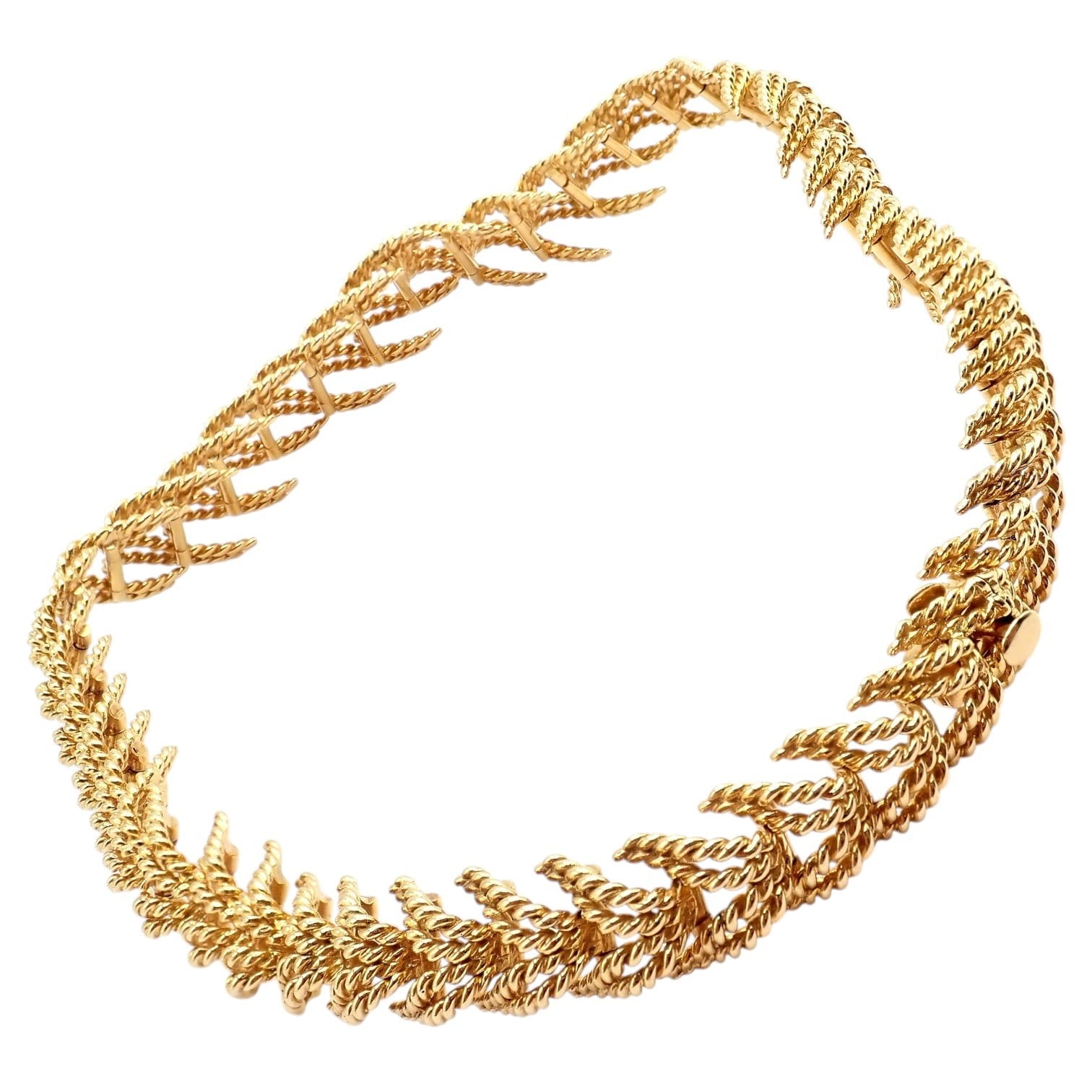 Tiffany & Co. Jewelry & Watches:Fine Jewelry:Necklaces & Pendants Vintage! Tiffany & Co France Georges Lenfant 18k Yellow Gold Rope Necklace