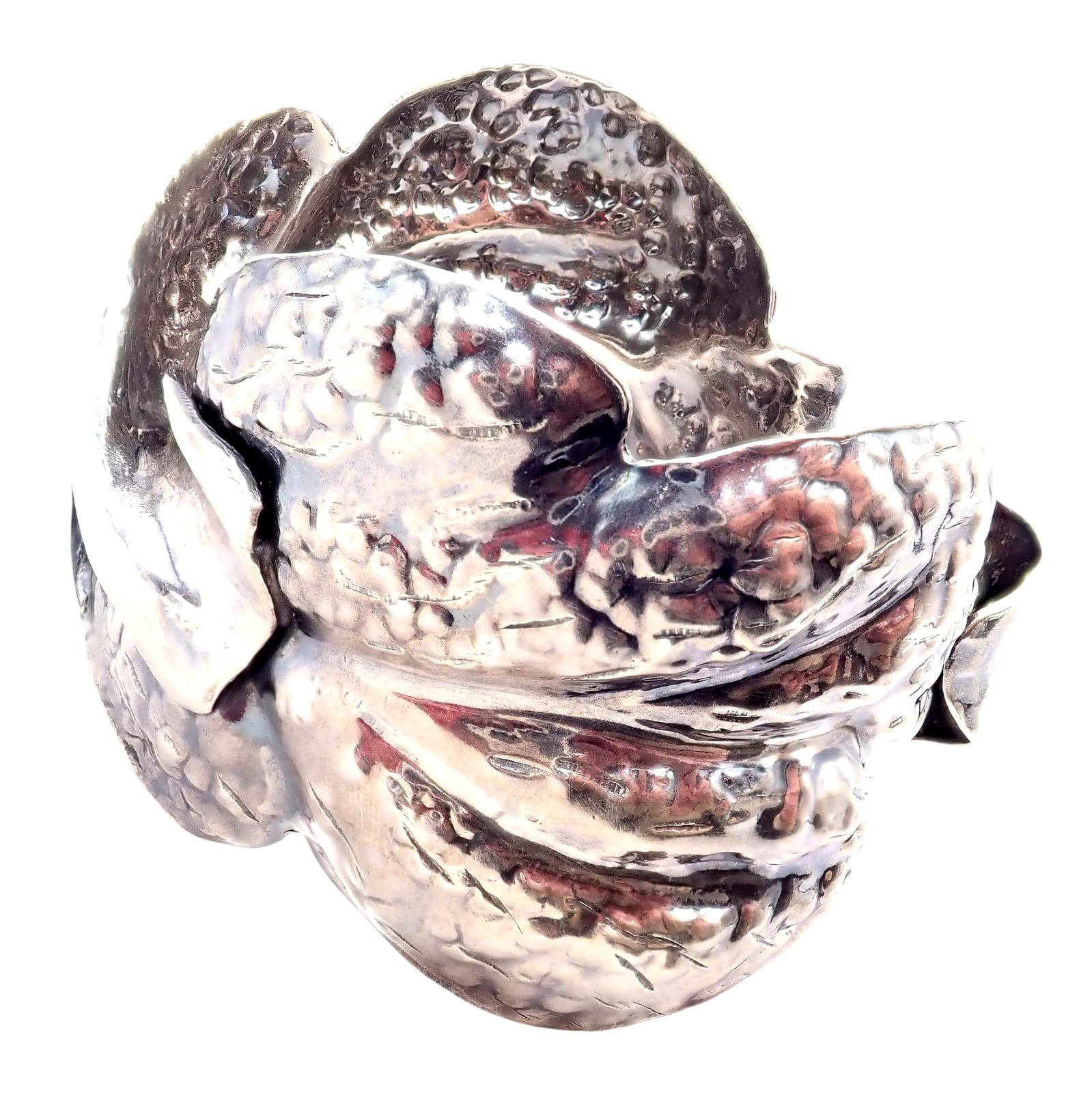 Buccellati Jewelry & Watches:Fine Jewelry:Bracelets & Charms Rare! Vintage Mario Buccellati Silver Magnolia Leaf Branch Cuff Bracelet