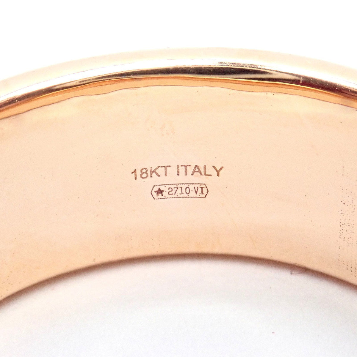 Sauro Jewelry & Watches:Fine Jewelry:Rings Sauro Rotante Octagonal 18k Rose Gold Black Diamond Rotating Band Ring Sz 10