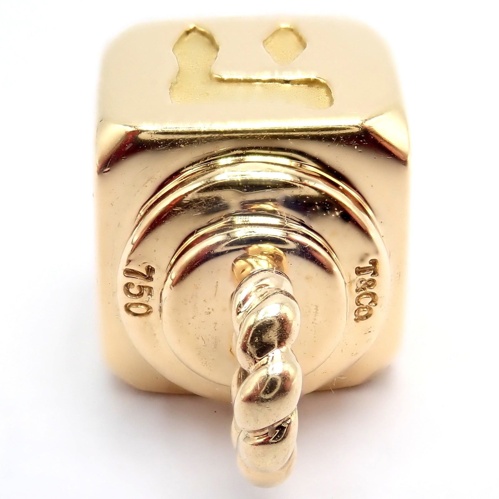 Ultra Rare Vintage Tiffany & Co. 18k Yellow Channukah Dreidel Charm Pendant | Fortrove