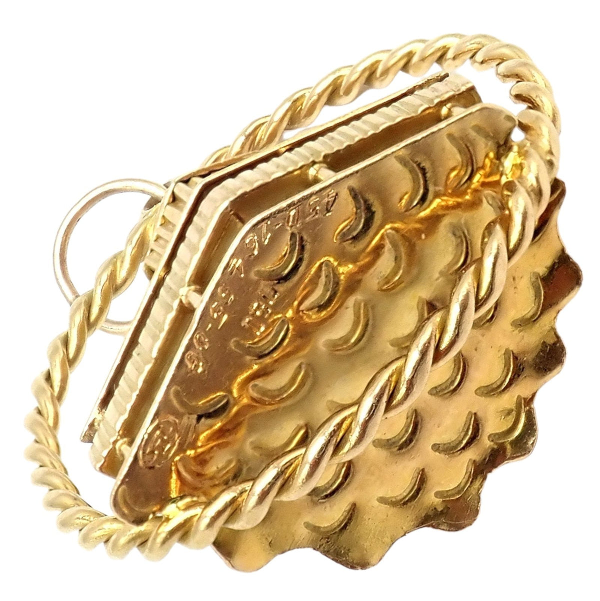 Gubelin Jewelry & Watches:Fine Jewelry:Bracelets & Charms Rare! Vintage Gubelin 18k Yellow Gold Wooden Chapel Bridge Tower Charm Pendant