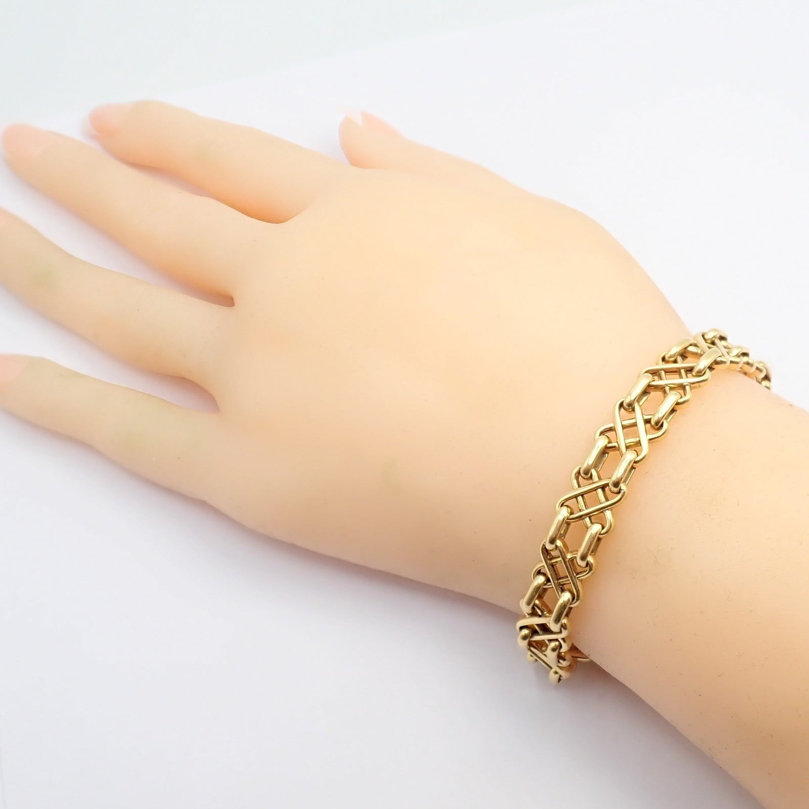Tiffany & Co. Jewelry & Watches:Fine Jewelry:Bracelets & Charms Authentic Vintage! Tiffany & Co 18k Yellow Gold Basket Weave Bracelet