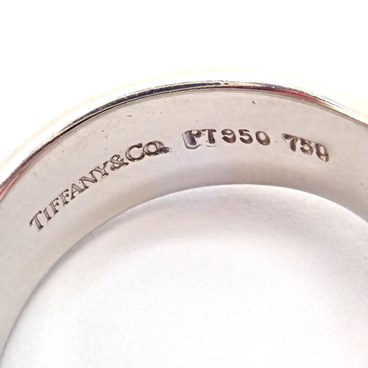Tiffany & Co. Jewelry & Watches:Vintage & Antique Jewelry:Rings Tiffany & Co. Platinum 18k Yellow Gold Picasso Pink Tourmaline Groove Ring