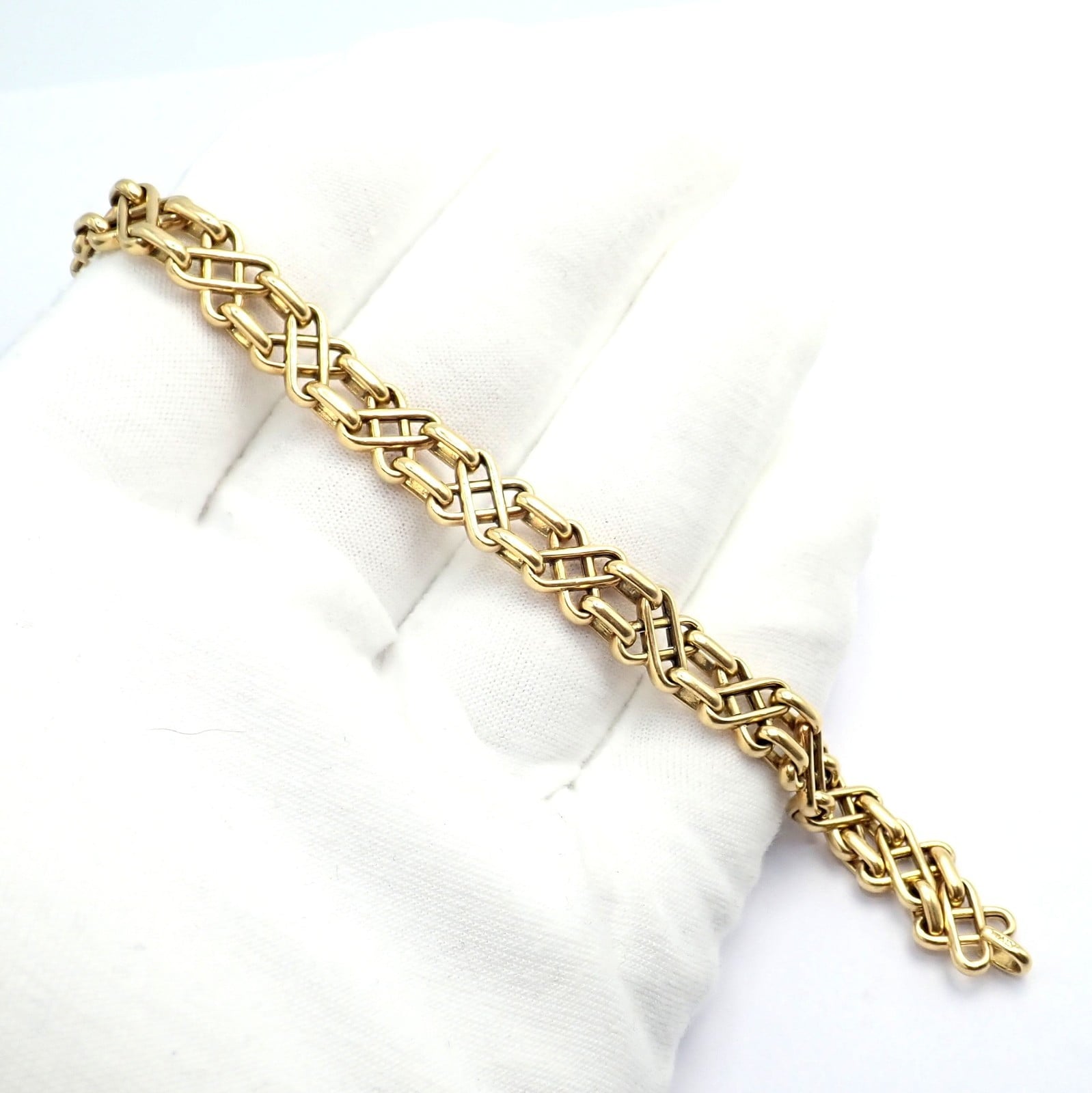 Tiffany & Co. Jewelry & Watches:Fine Jewelry:Bracelets & Charms Authentic Vintage! Tiffany & Co 18k Yellow Gold Basket Weave Bracelet