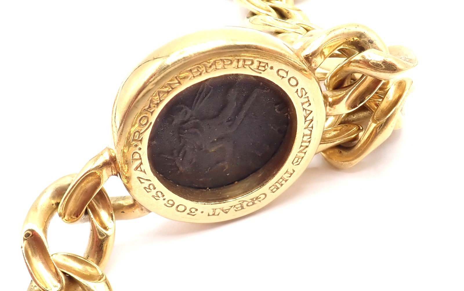 Bvlgari Jewelry & Watches:Fine Jewelry:Necklaces & Pendants Bvlgari Bulgari 18k Yellow Gold Antique 8 Coin Monete 32" Long Link Necklace