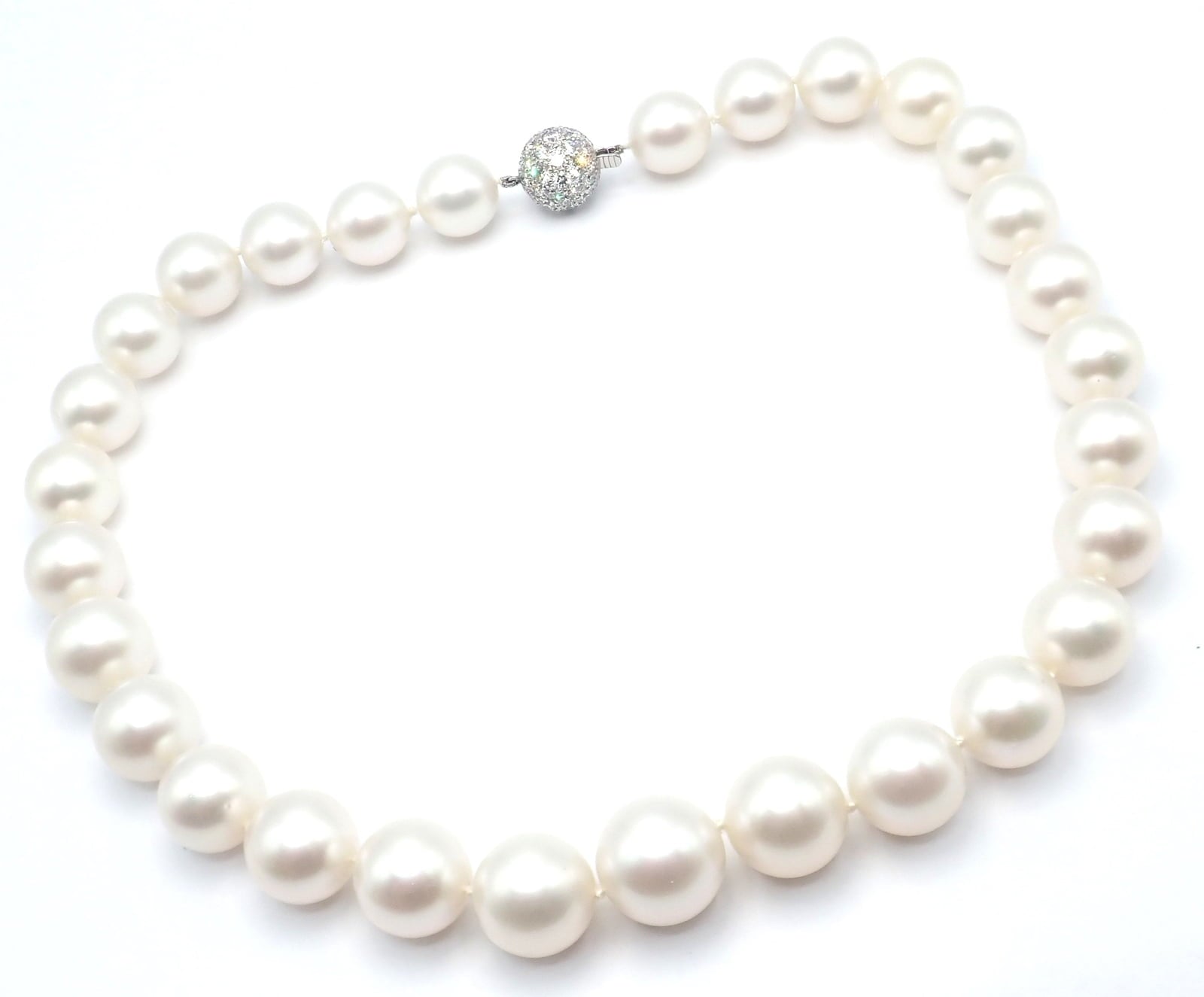 Tiffany & Co. Jewelry & Watches:Fine Jewelry:Necklaces & Pendants Authentic! Tiffany & Co Platinum Diamond South Sea Large Pearl Necklace Paper