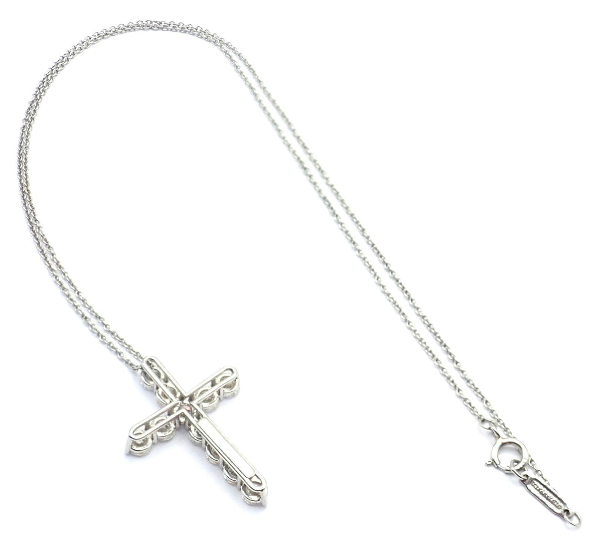 Tiffany & Co. Jewelry & Watches:Fine Jewelry:Necklaces & Pendants Authentic! Tiffany & Co Platinum Diamond Large Cross Pendant Necklace