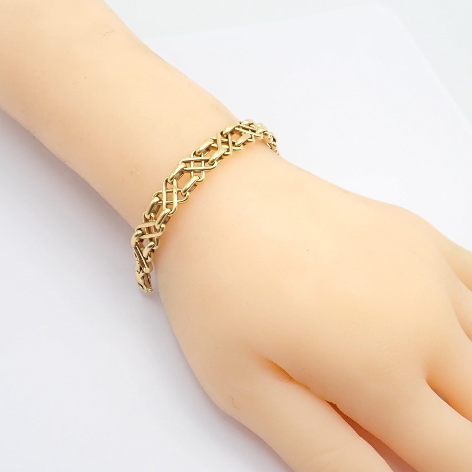Tiffany & Co. Jewelry & Watches:Fine Jewelry:Bracelets & Charms Authentic Vintage! Tiffany & Co 18k Yellow Gold Basket Weave Bracelet