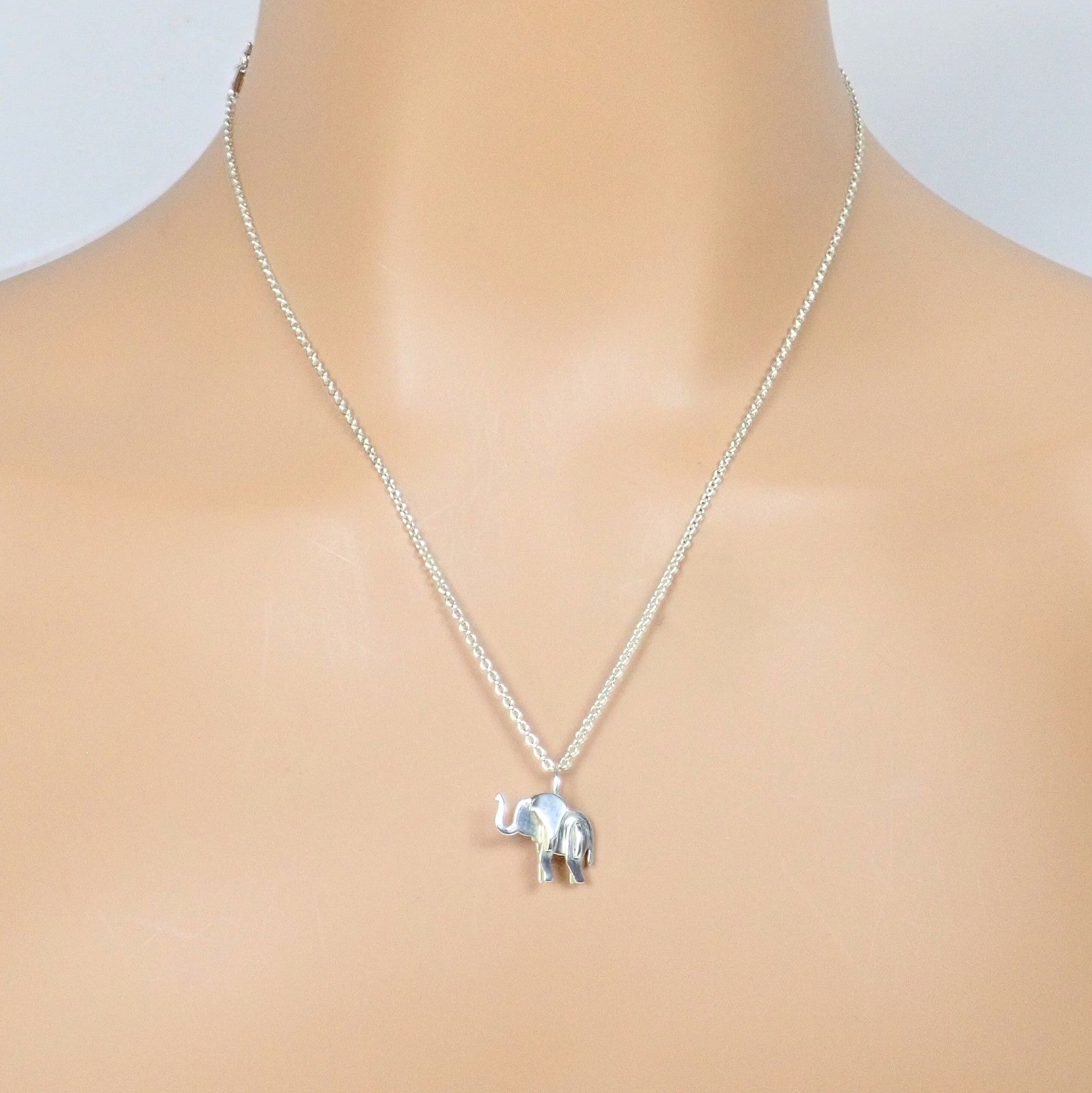 Rare! Tiffany & Co Silver Save The Wild Elephant Puzzle Pendant Necklace | Fortrove