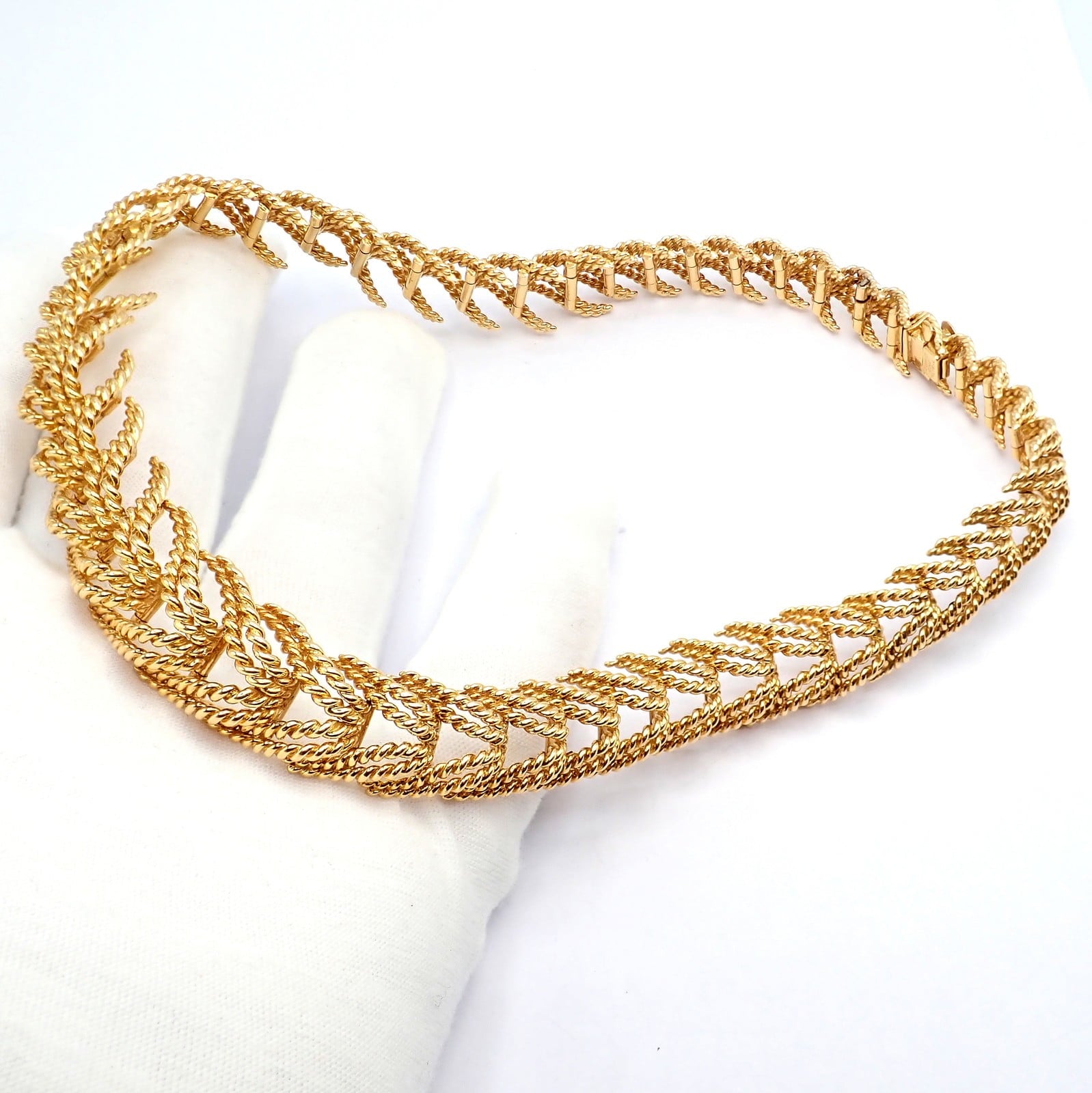 Tiffany & Co. Jewelry & Watches:Fine Jewelry:Necklaces & Pendants Vintage! Tiffany & Co France Georges Lenfant 18k Yellow Gold Rope Necklace