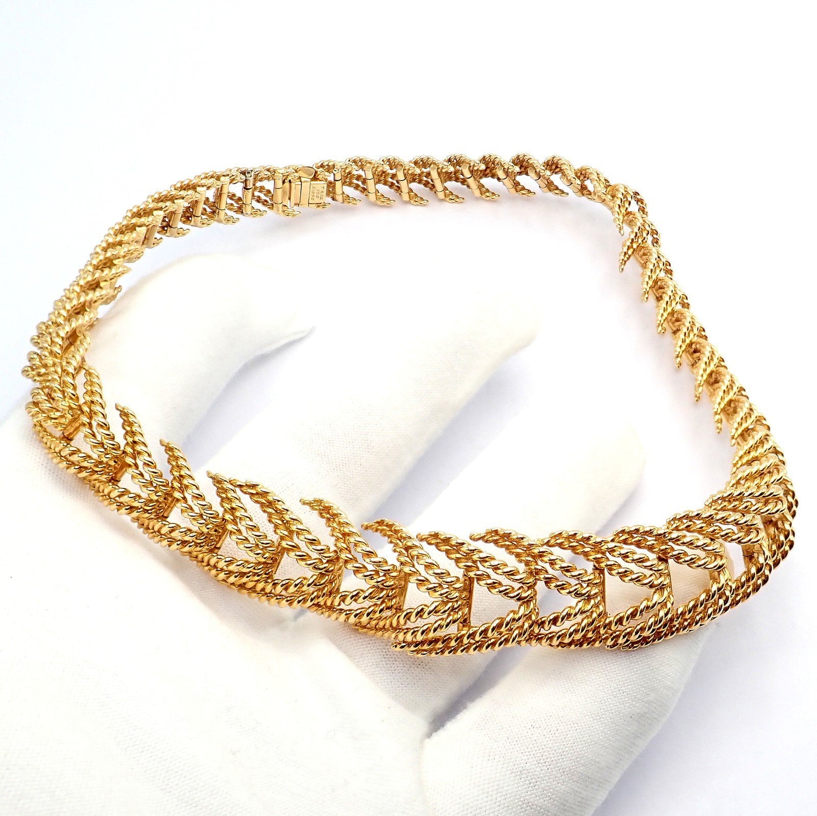Tiffany & Co. Jewelry & Watches:Fine Jewelry:Necklaces & Pendants Vintage! Tiffany & Co France Georges Lenfant 18k Yellow Gold Rope Necklace