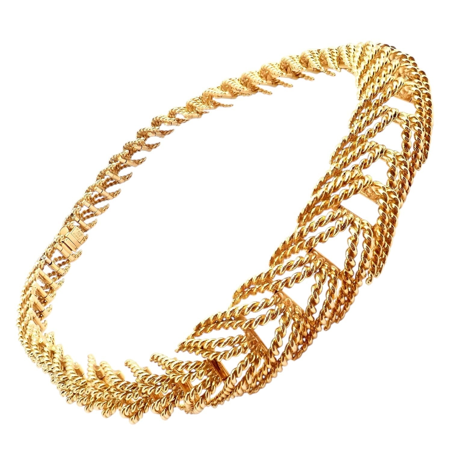 Tiffany & Co. Jewelry & Watches:Fine Jewelry:Necklaces & Pendants Vintage! Tiffany & Co France Georges Lenfant 18k Yellow Gold Rope Necklace