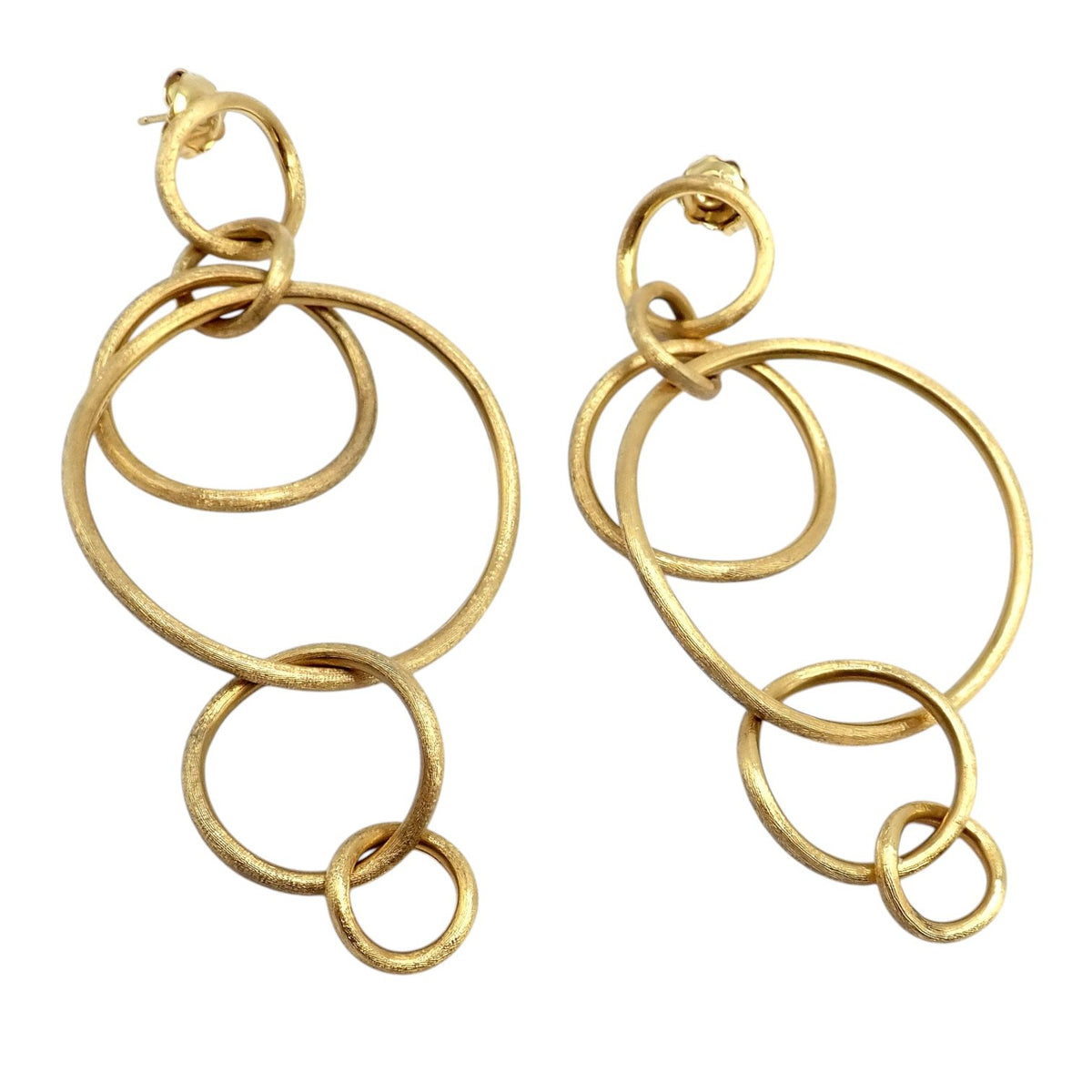 Marco Bicego Jewelry & Watches:Fine Jewelry:Earrings Authentic! Marco Bicego 18k Yellow Gold Large Jaipur Dangle Earrings