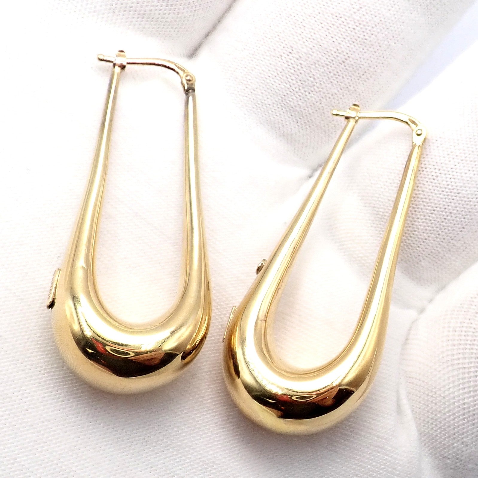 Roberto Coin Jewelry & Watches:Fine Jewelry:Earrings Authentic! Roberto Coin 18k Yellow Gold Long Dangle Drop Earrings