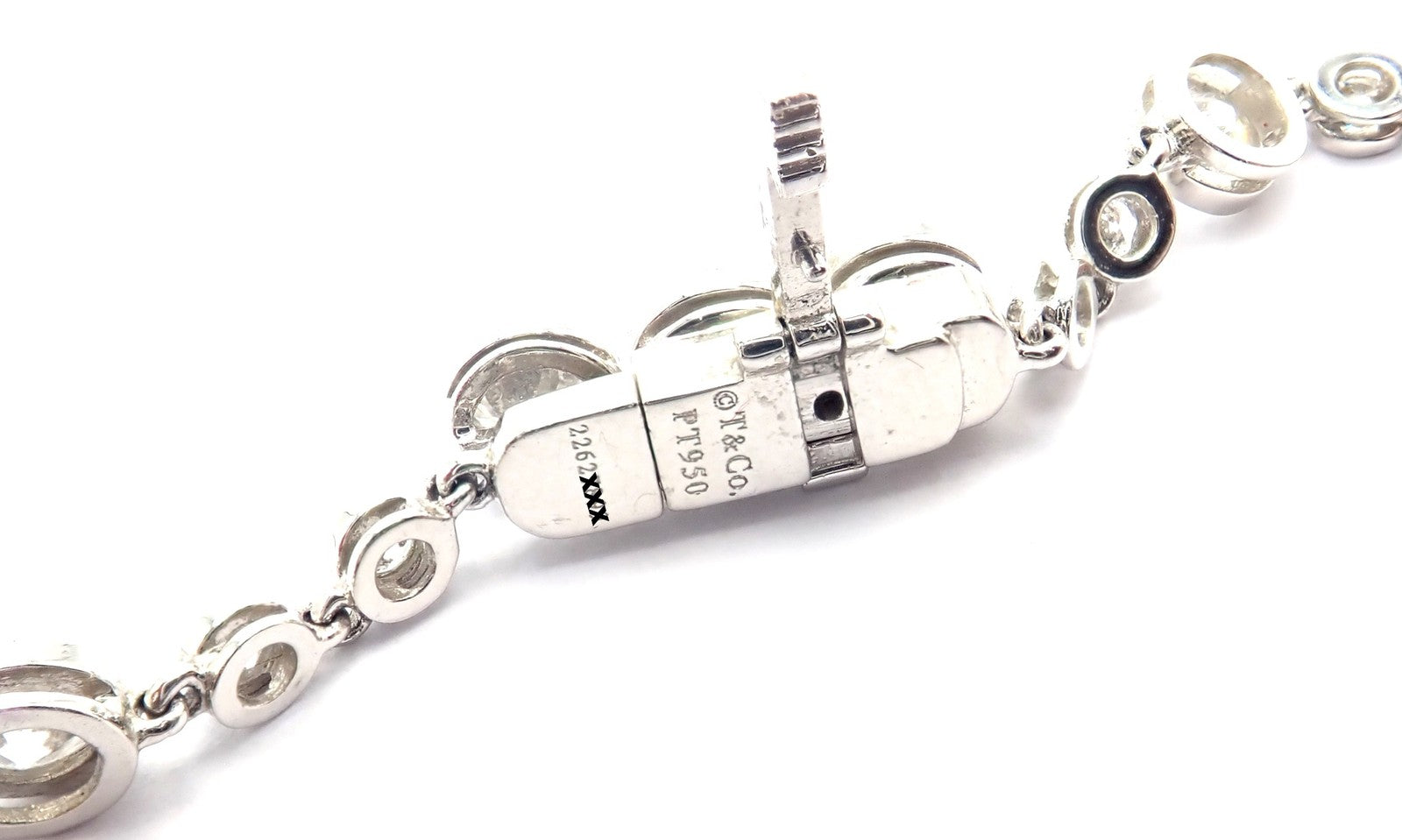Tiffany & Co Jazz Platinum 8.75ct Diamond Lariat Drop Necklace | Fortrove