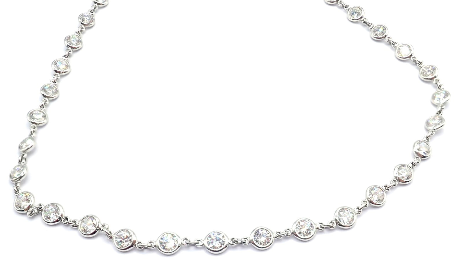 Tiffany & Co. Jewelry & Watches:Fine Jewelry:Necklaces & Pendants Authentic! Tiffany & Co Peretti Platinum Diamonds By The Yard Necklace $60,000