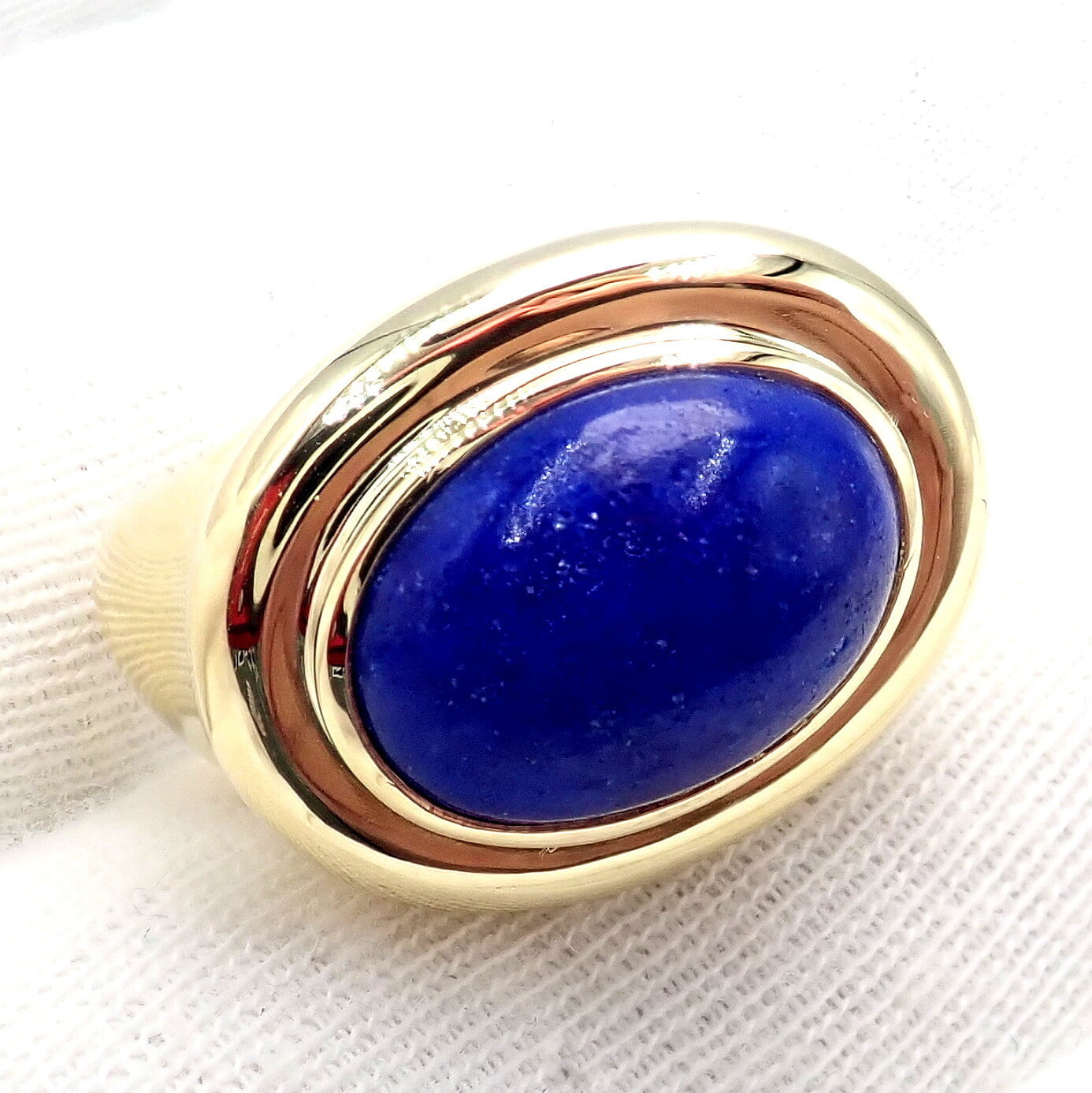 Paloma Picasso for Tiffany & Co. Jewelry & Watches:Fine Jewelry:Rings Authentic! Tiffany & Co Paloma Picasso 18k Yellow Gold Large Lapis Oval Ring