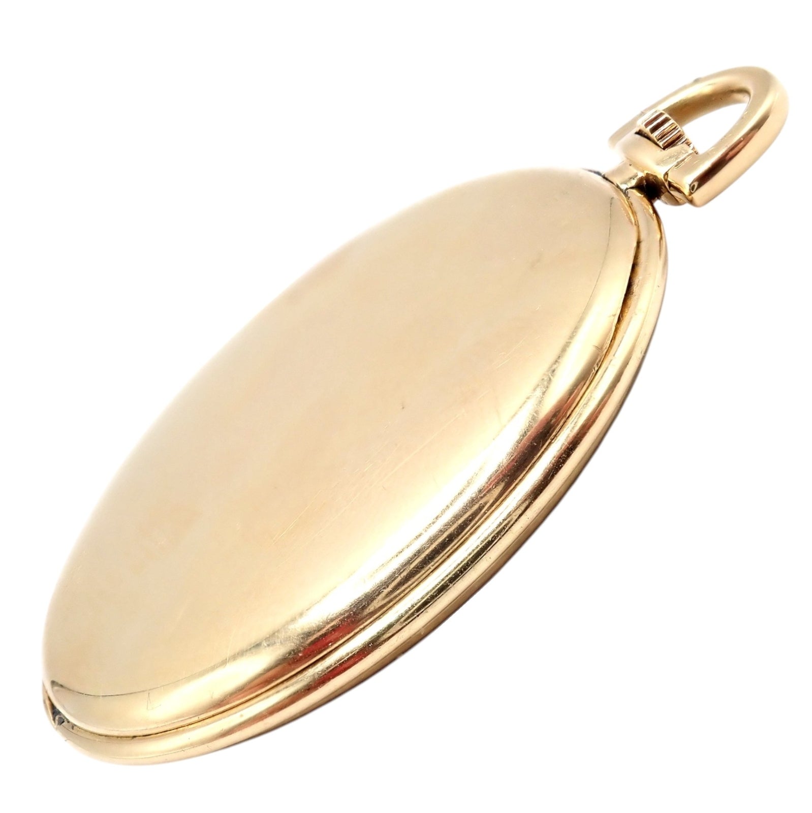 IWC International Watch Co. Cartier 18k Yellow Gold 19s Thin Pocket Watch 1940's | Fortrove