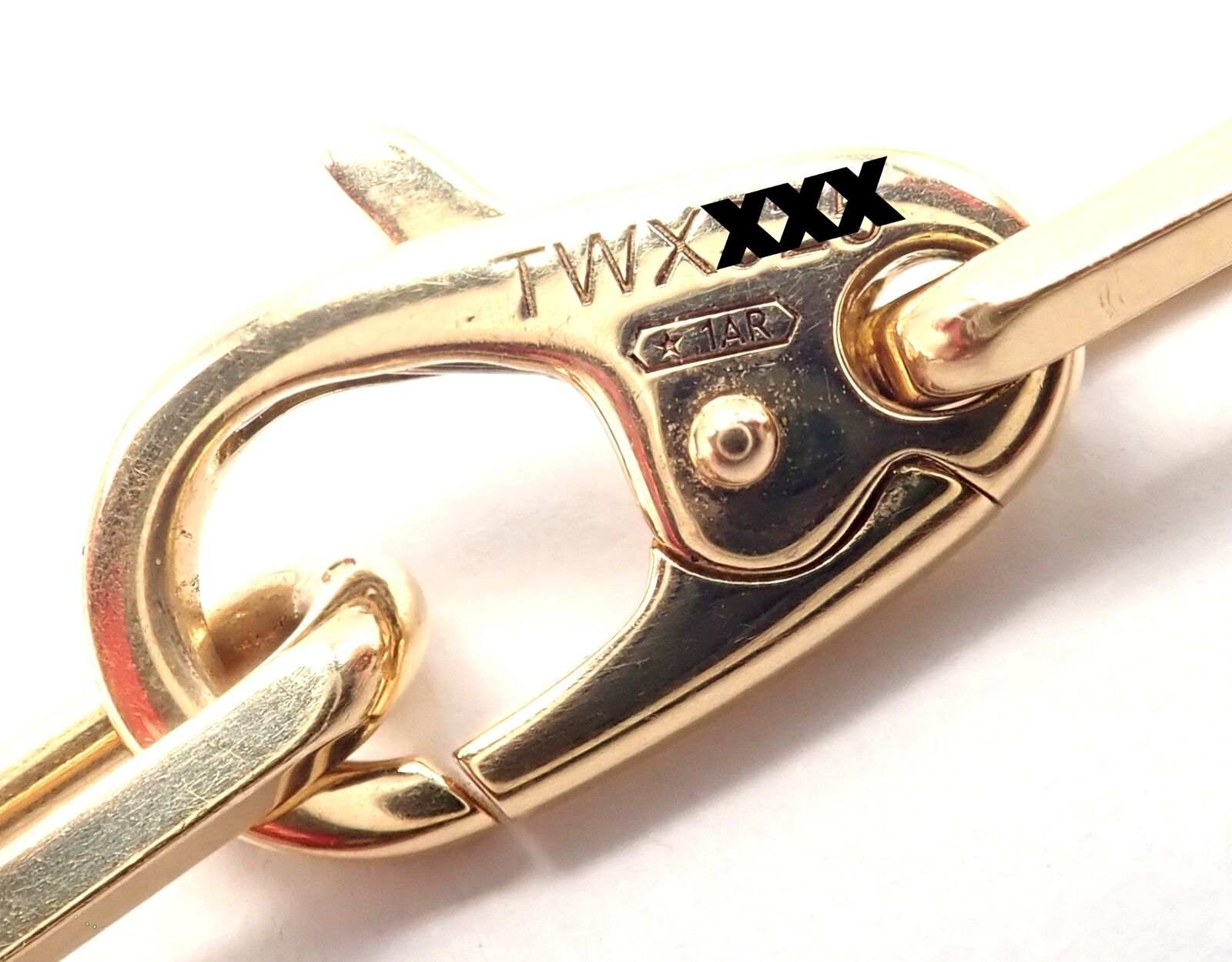 Authentic! Cartier Santos 18k Yellow Gold Link Chain Necklace 22" Cert. | Fortrove