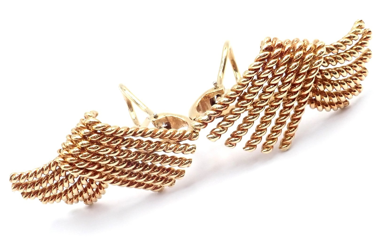 Tiffany & Co. Jewelry & Watches:Fine Jewelry:Earrings Authentic! Tiffany & Co Jean Schlumberger 18k Yellow Gold Rope Earrings