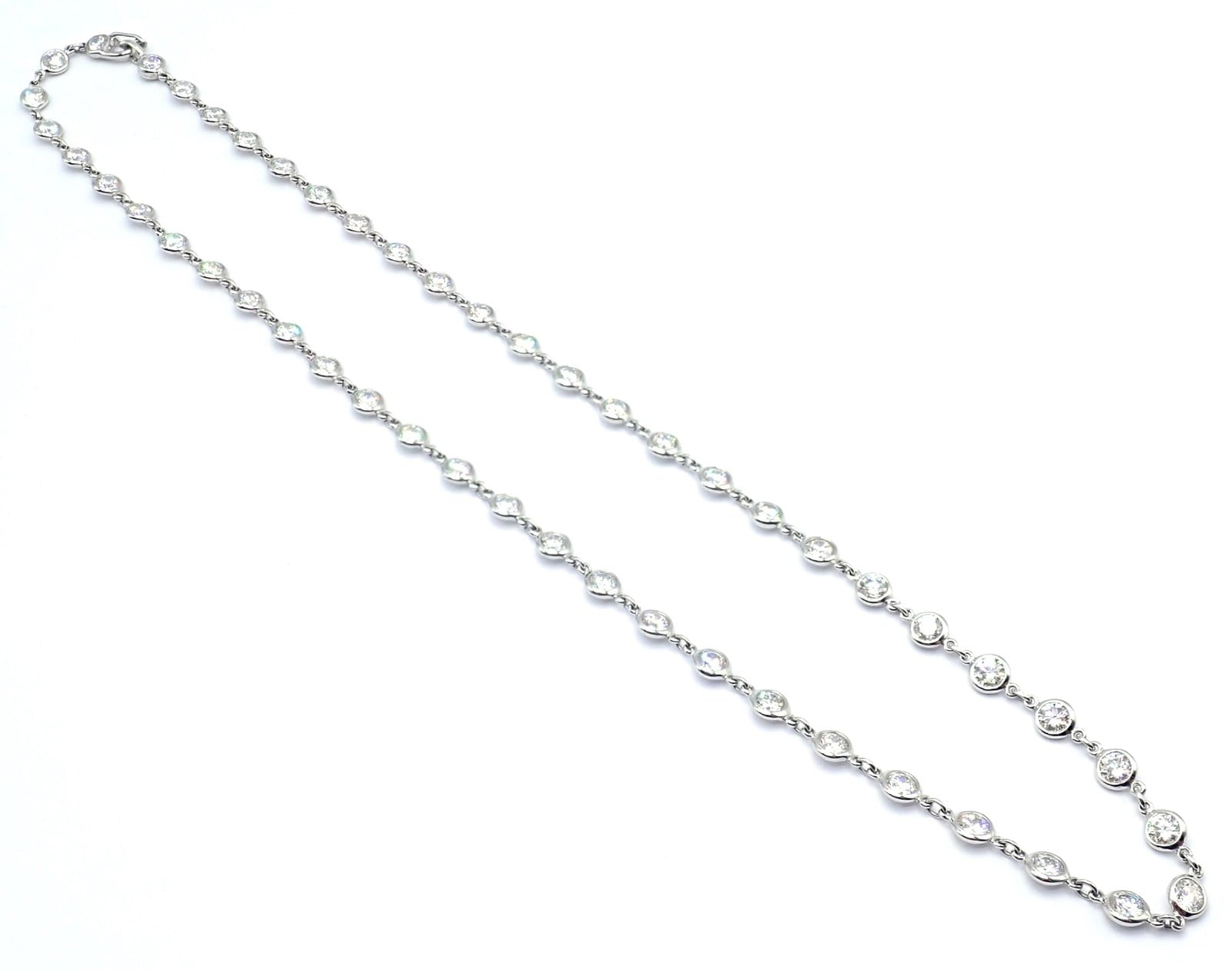 Tiffany & Co. Jewelry & Watches:Fine Jewelry:Necklaces & Pendants Authentic! Tiffany & Co Peretti Platinum Diamonds By The Yard Necklace $60,000