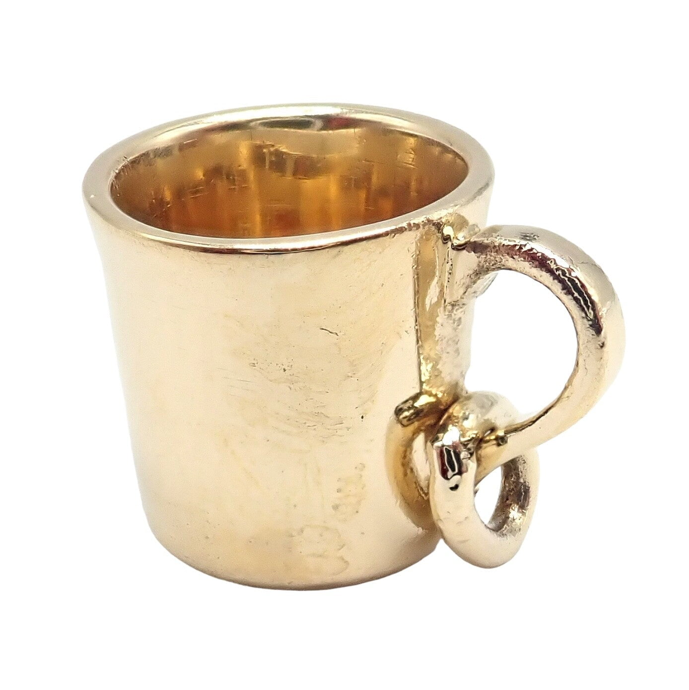 Tiffany & Co. Jewelry & Watches:Fine Jewelry:Necklaces & Pendants Rare Vintage Tiffany & Co. 18k Yellow Gold ABC Child Baby Cup Charm