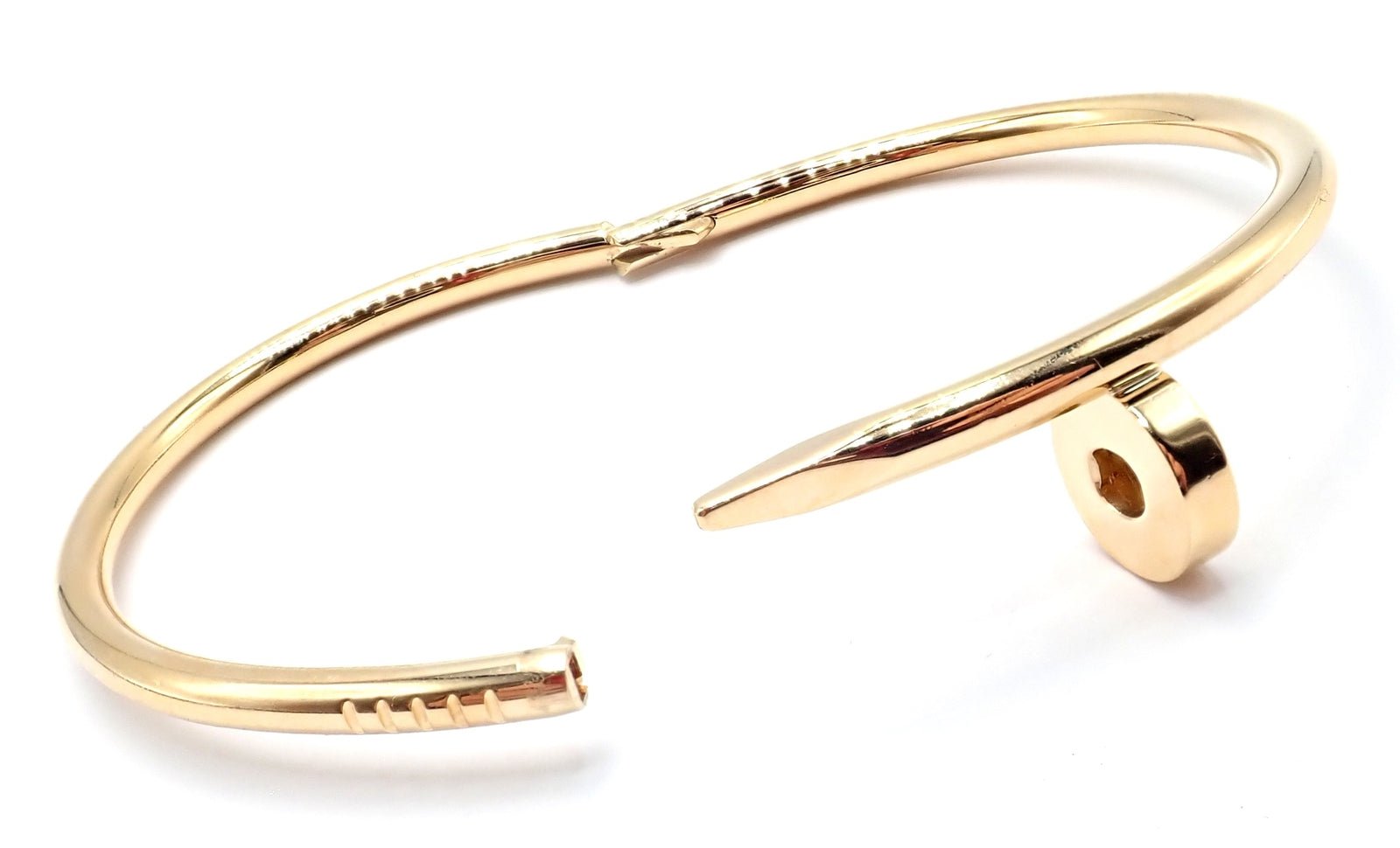Cartier Juste un Clou Nail 18k Yellow Gold Bangle Bracelet Size 17 Paper | Fortrove