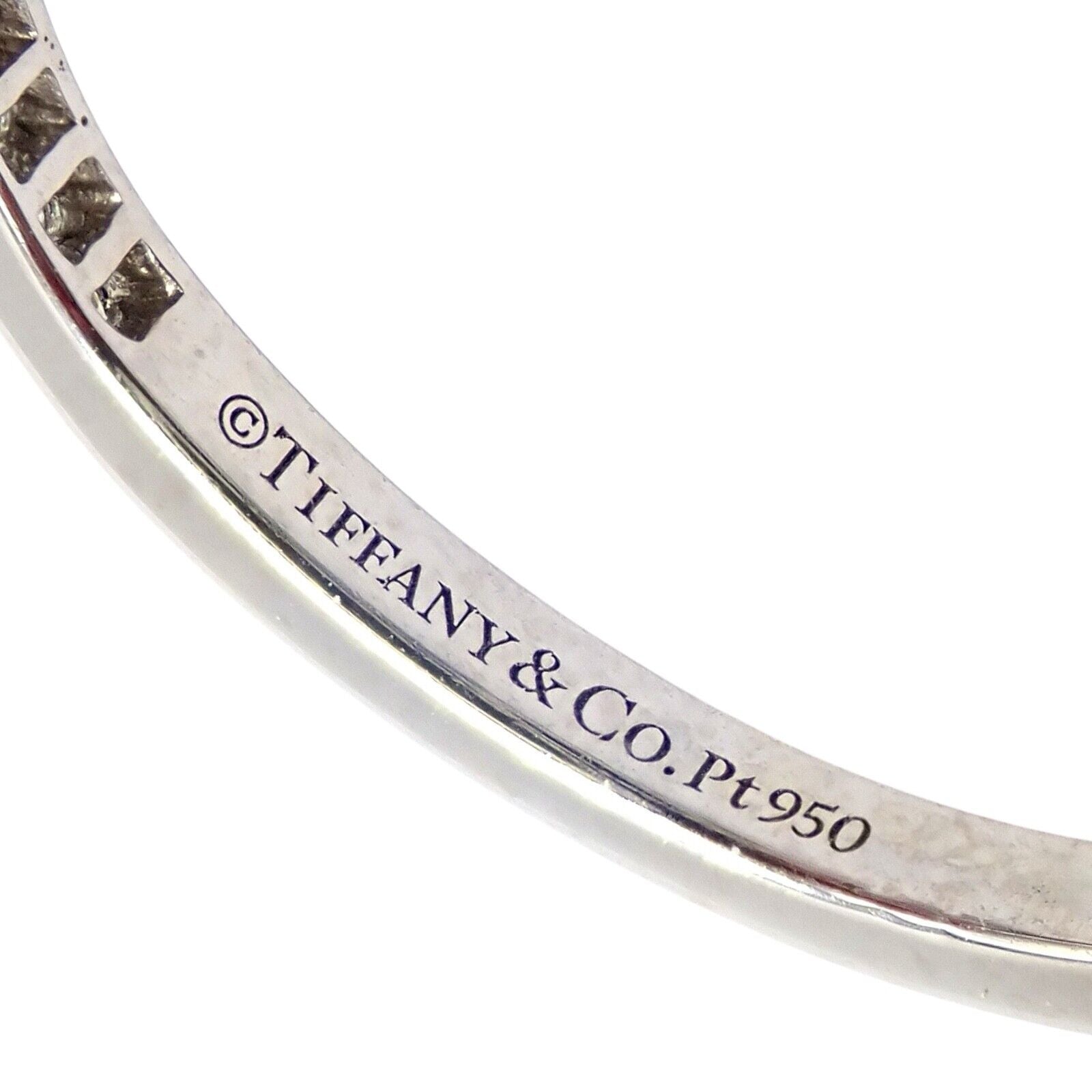 Tiffany & Co Platinum 0.12ct Diamond Infinity Stacking Ring sz 6.5 | Fortrove