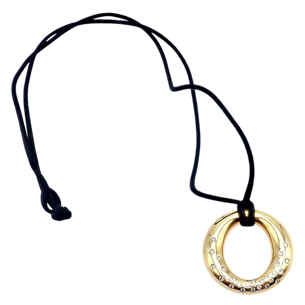 Tiffany & Co. Jewelry & Watches:Fine Jewelry:Necklaces & Pendants Authentic! Tiffany & Co 18k Yellow Gold Peretti 25mm Diamond Sevillana Necklace