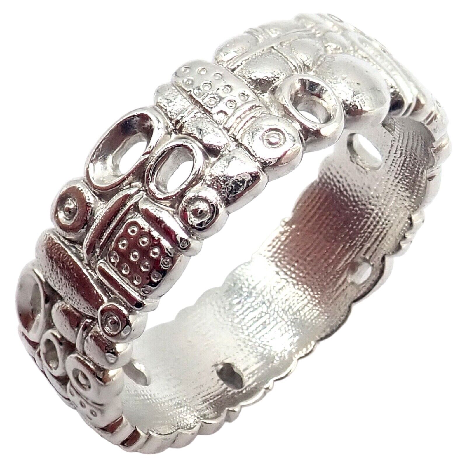 Authentic! Alex Sepkus Favorite Things Platinum Band Ring Sz 8.5 | Fortrove