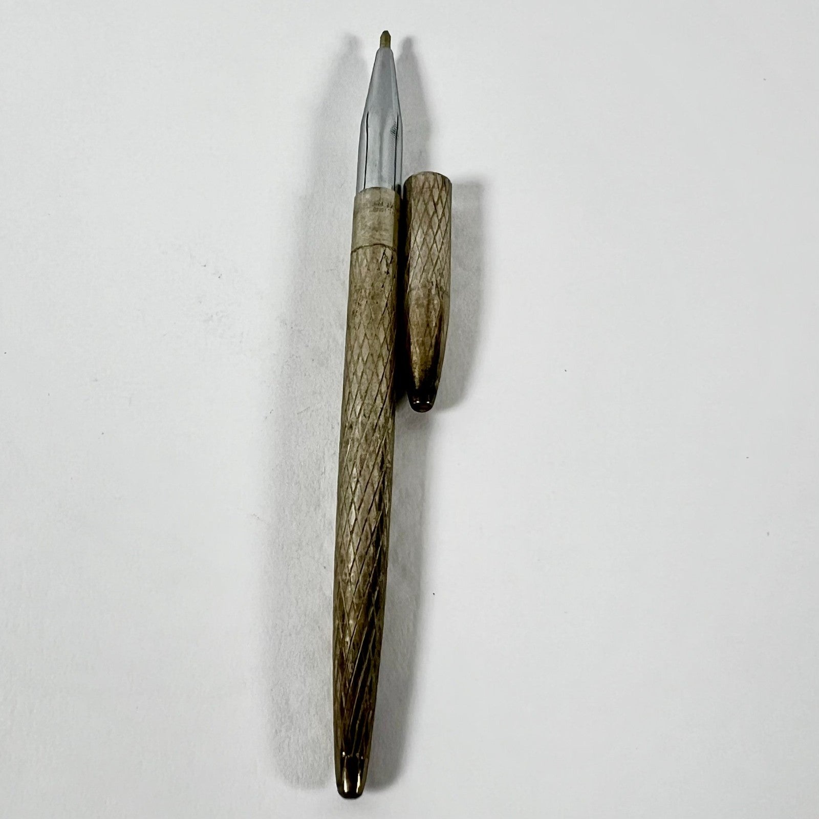 Tiffany & Co. Diamond-Textured Sterling Silver Ballpoint Pen | Fortrove