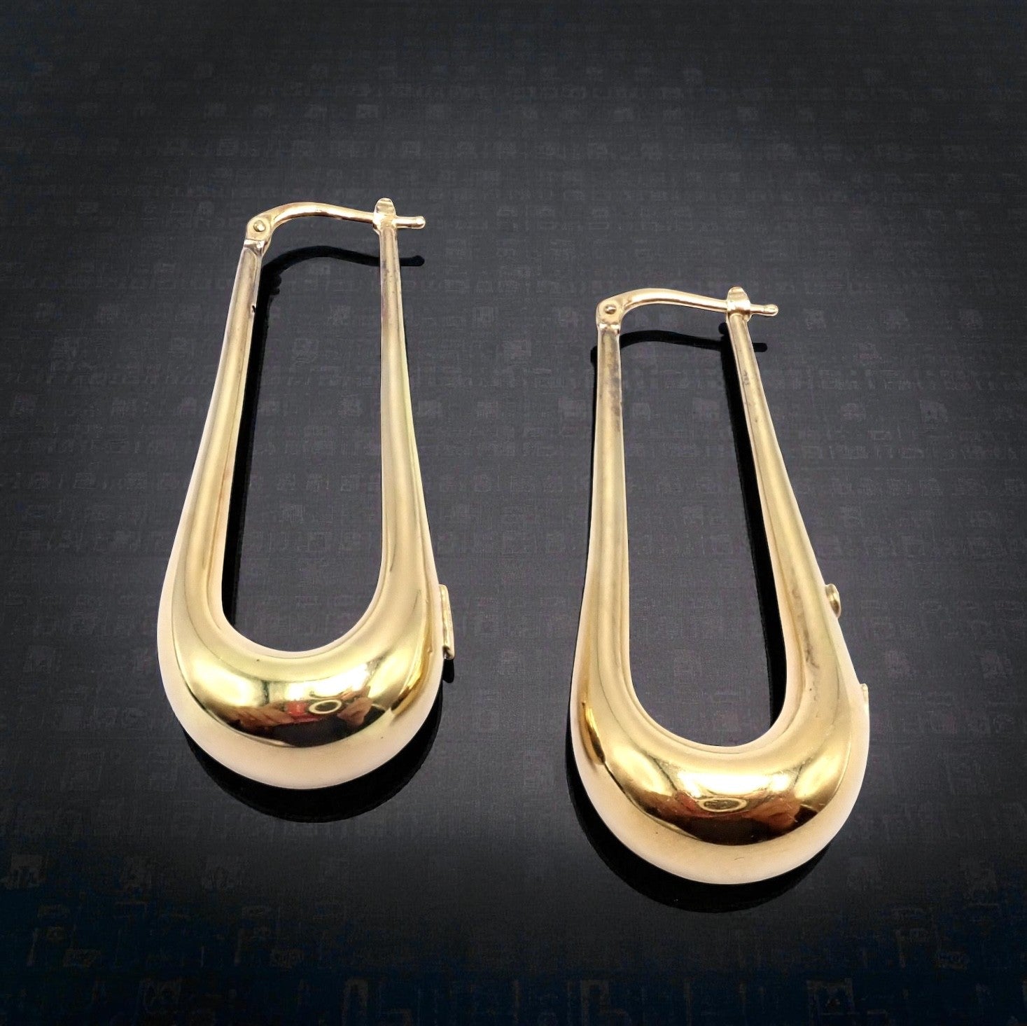 Roberto Coin Jewelry & Watches:Fine Jewelry:Earrings Authentic! Roberto Coin 18k Yellow Gold Long Dangle Drop Earrings
