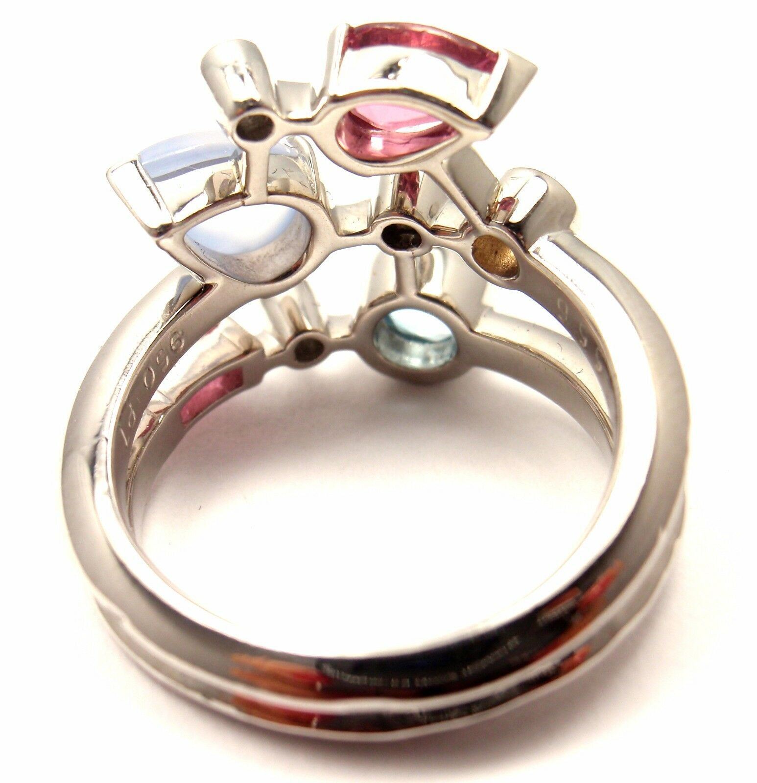 Cartier Jewelry & Watches:Fine Jewelry:Rings Authentic! Cartier Meli Melo Platinum Chalcedony Tourmaline Garnet Diamond Ring