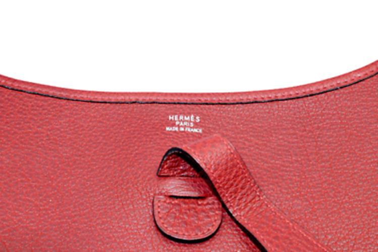 Hermes Clothing, Shoes & Accessories:Women:Women's Bags & Handbags Authentic! Hermes Evelyne Brick Red Clemence Leather GM Handbag Purse