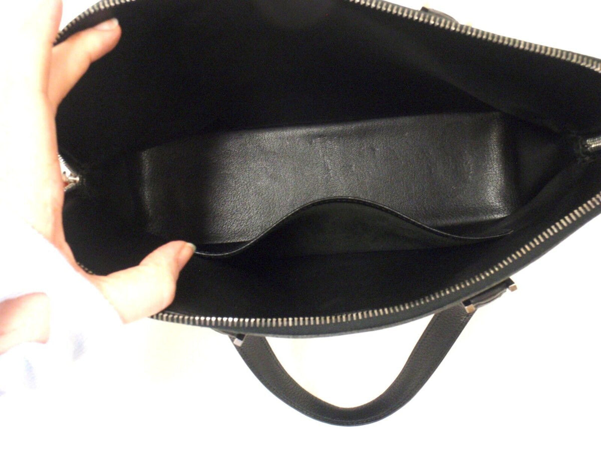 Hermes Clothing, Shoes & Accessories:Women:Women's Bags & Handbags EXCELLENT CONDITION HERMES BLACK CHEVRE LEATHER ESCAPADE HANDBAG