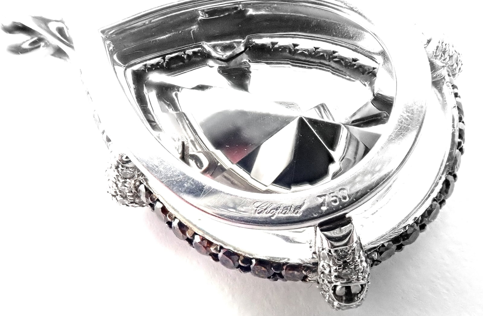Chopard Jewelry & Watches:Fine Jewelry:Necklaces & Pendants Authentic! Chopard Golden Diamonds 18k White Gold Diamond Chrome Stone Necklace