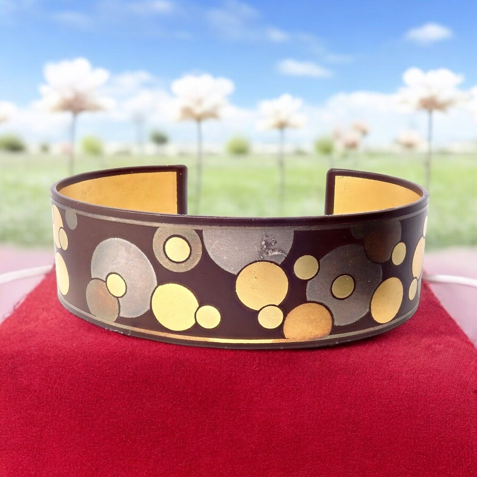Rare! Vintage Tiffany & Co. Angela Cummings Black Iron 24k Gold Cuff Bracelet | Fortrove