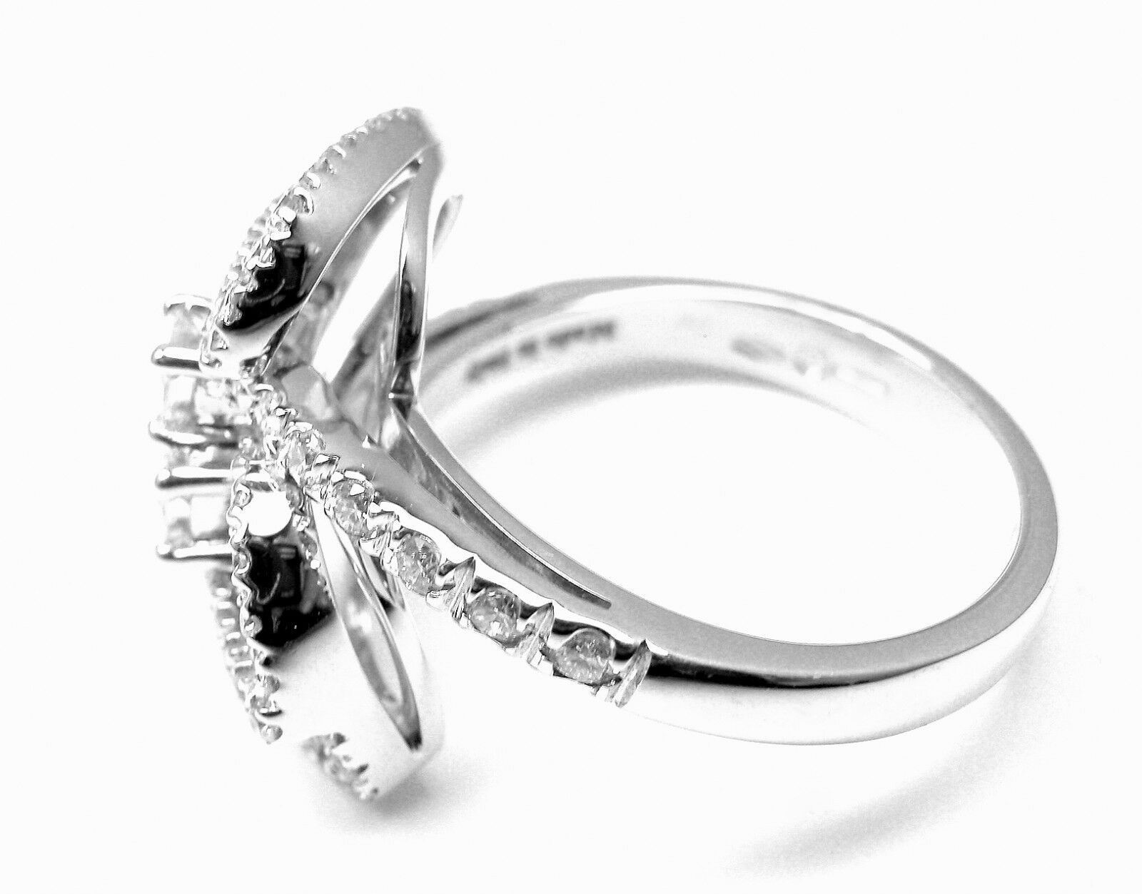Damiani Jewelry & Watches:Fine Jewelry:Rings New! Authentic Damiani Madeira Mirror 18k White Gold .80ct Diamond Ring Box Cert