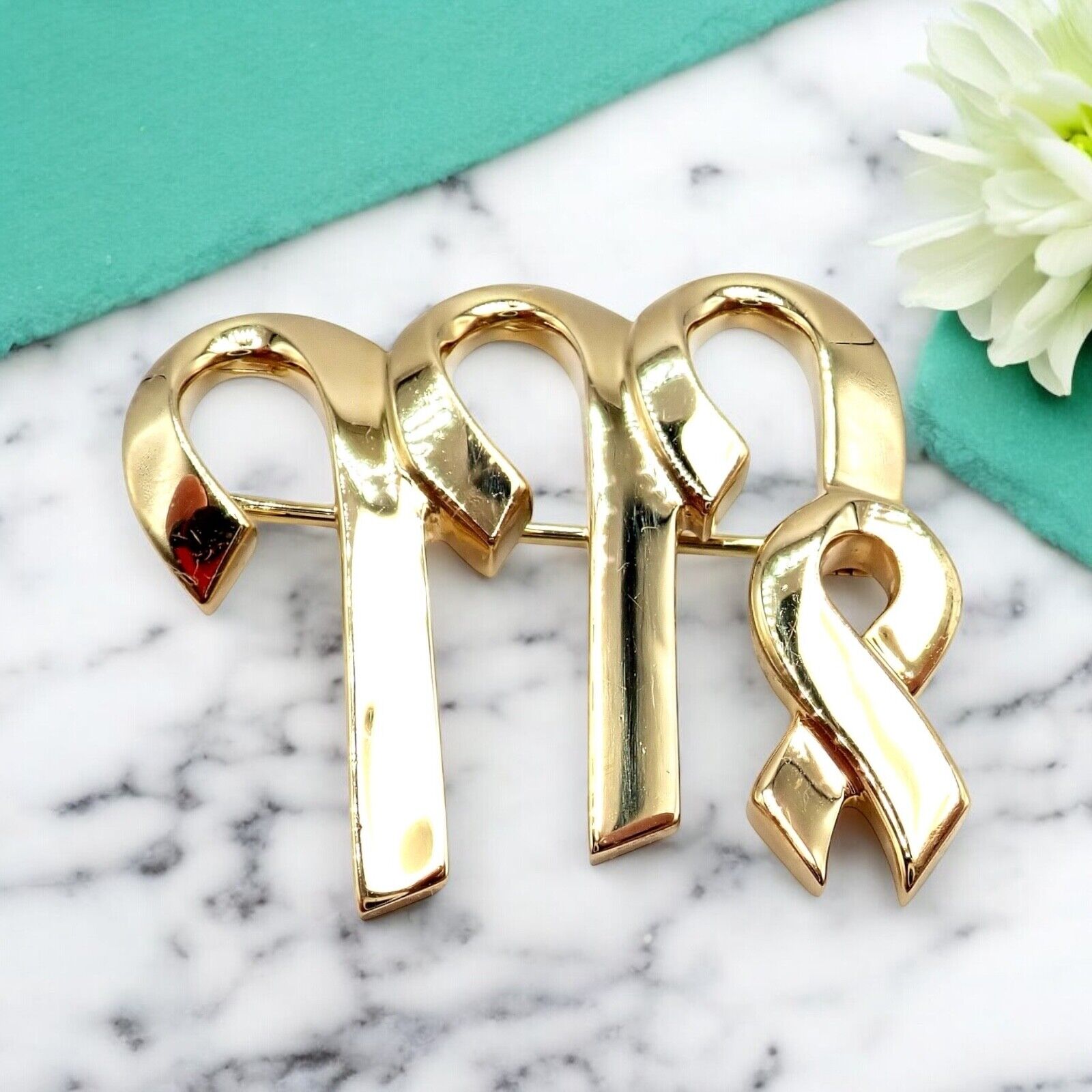Authentic! Tiffany & Co Paloma Picasso 18k Yellow Gold Zodiac Virgo Pin Brooch | Fortrove