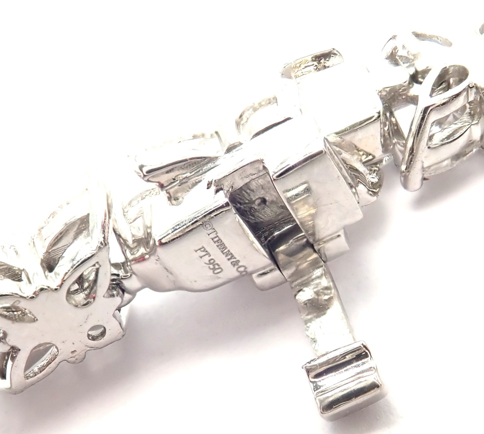 Tiffany & Co. Jewelry & Watches:Fine Jewelry:Bracelets & Charms Authentic! Tiffany & Co Victoria Platinum Diamond Mixed Cluster Bracelet