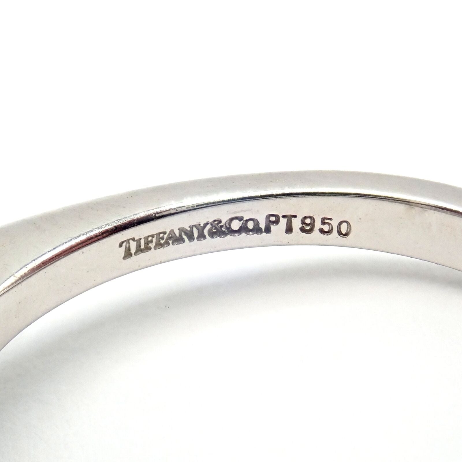 Authentic! Tiffany & Co Victoria Platinum Diamond 7.5mm Pearl Band Ring | Fortrove