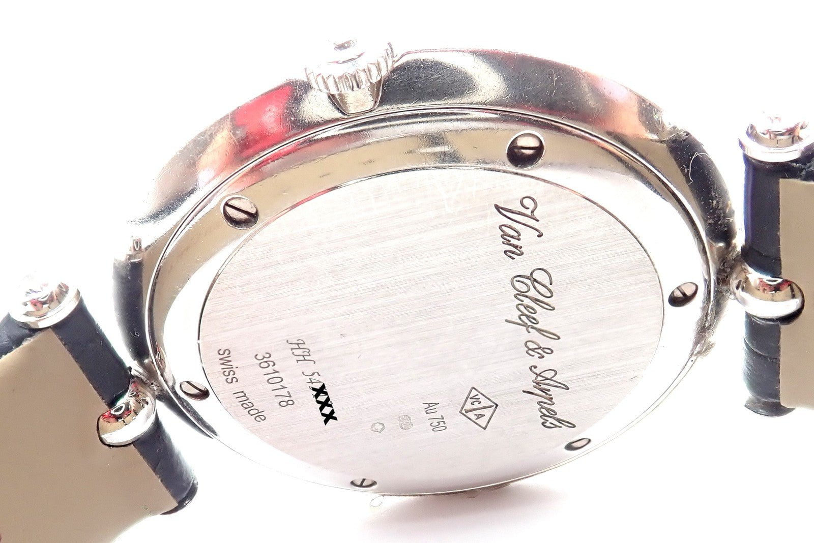 Van Cleef & Arpels Pierre Arpels 18K White Gold Diamond 38mm Watch Cert. Box! | Fortrove