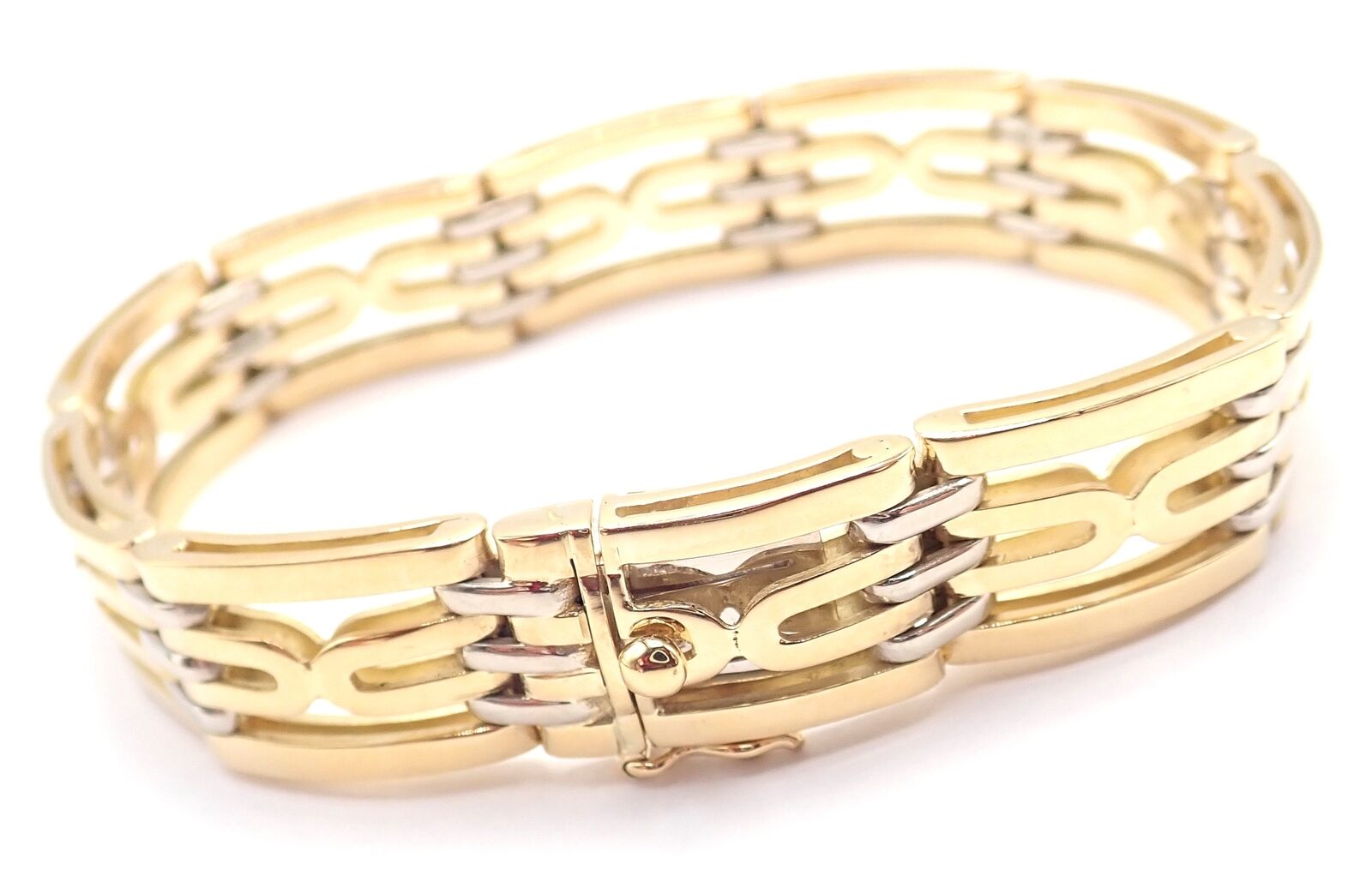 Authentic! Vintage Bvlgari Bulgari 18k Yellow Gold Link Bracelet | Fortrove